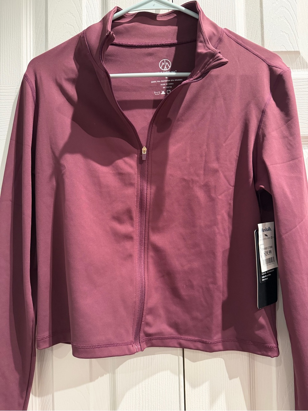 Move Theology Women’s Zip-Front Active Jacket - Mauve Wine